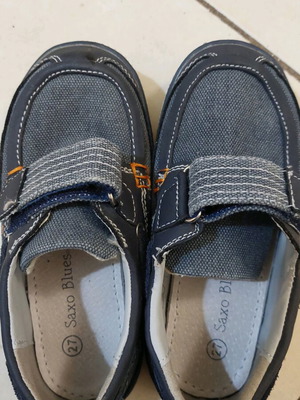 Saxo Blues kids shoes like new, size 27, gray blue