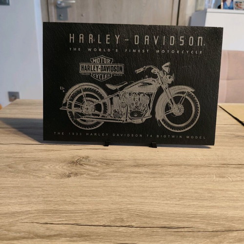Decorative Harley-Davidson 1933 Big Twin slate plaque new