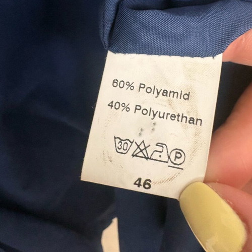 Blue set with skirt like new, size 46