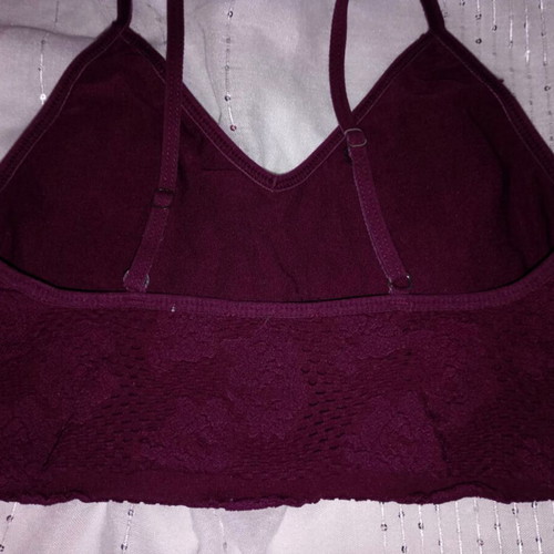 Burgundy crop top XS TALLY WEiJL used