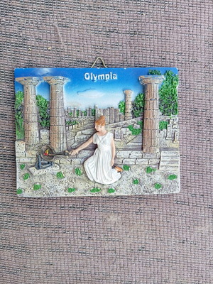 Κεραμικό διακοσμητικό αρχαία Ολυμπία μεταχειρισμένο αναμνηστικό
