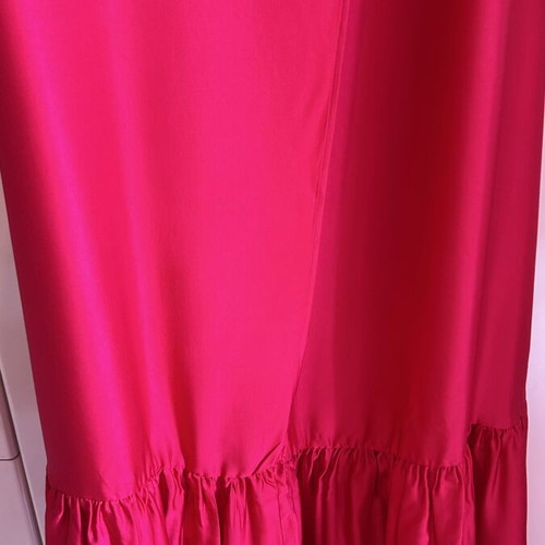 Long dress with wrap closure new, pink