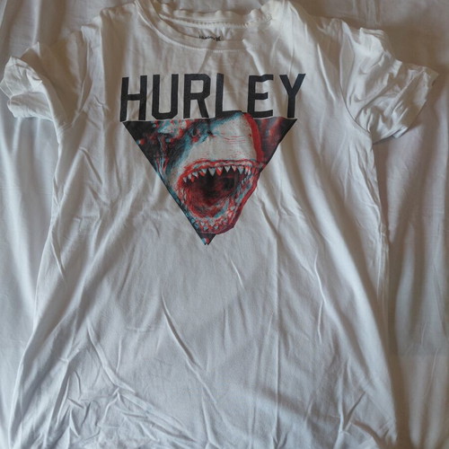 Hurley T Shirt Size 12-13 Like New, White