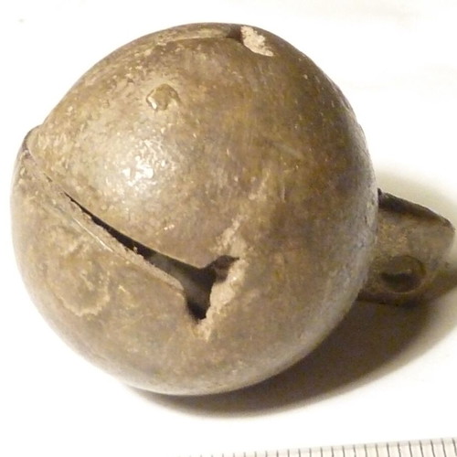 Antique Bronze Massive Bell from Horse Ammunition