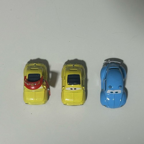 Disney Cars metal toy cars set of 3 like new