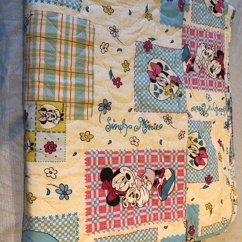 Minnie Disney quilted single bed quilt like new