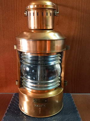 Ναυτικό φανάρι πλοίου μεταχειρισμένο Ahlemann+ Schlatter Bremen Metallwarenfabrik