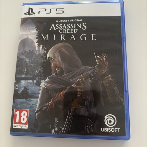 Assassins Creed Mirage PS5 game like new with preorder bonus code