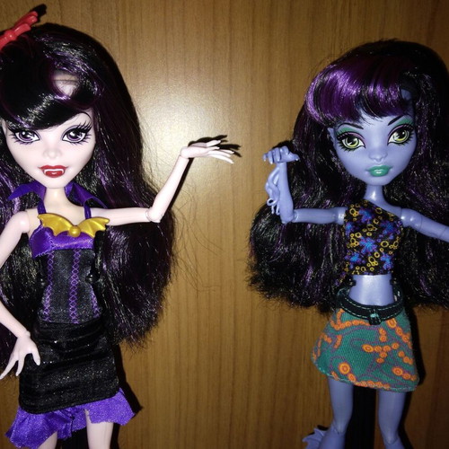 Monster High 2012 Create-A-Monster starter pack vampire & sea monster like new