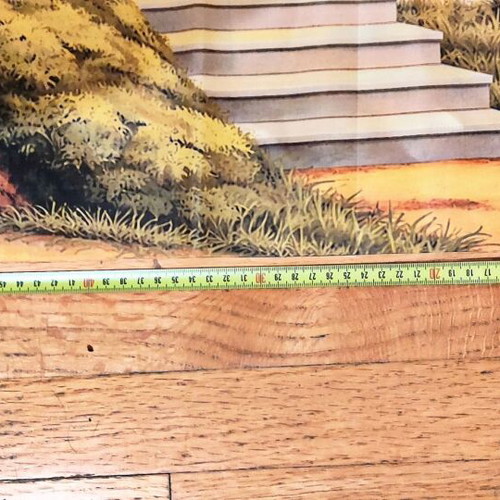 Shadow Theatre Scenery Sarai with Cave silk screen print new