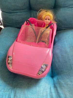 Αυτοκίνητο Barbie Mattel μεταχειρισμένο με κούκλα, 2010