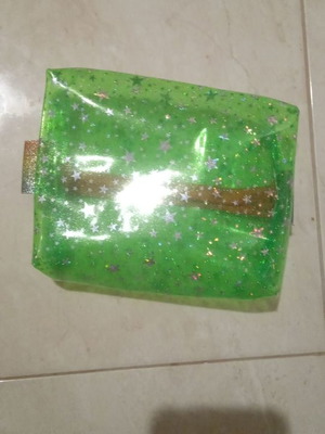 Handmade waterproof transparent toiletry bag with stars new