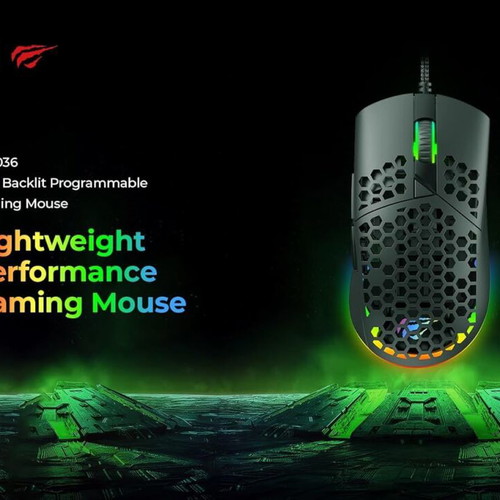 Havit MS1036 Wireless gaming mouse new, 7200 DPI, RGB, 7 buttons