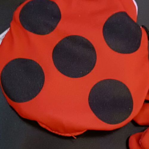 Ladybug set used with reversible bag, mask, gloves and light-up Miraculous