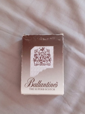 Ballantines playing cards used in good condition