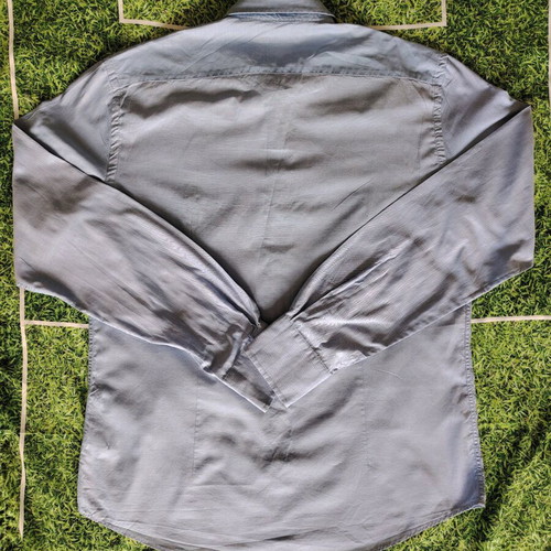Fred Perry Cotton Shirt XL like new, blue, slim fit