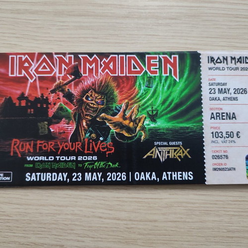 Iron Maiden HardCopy Unofficial New Concert Memorabilia