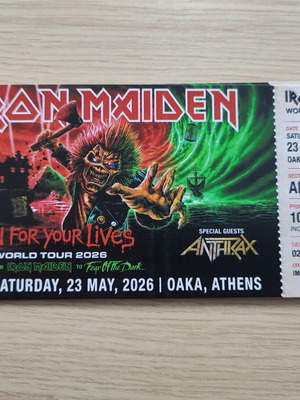 Iron Maiden HardCopy Unofficial New Concert Memorabilia