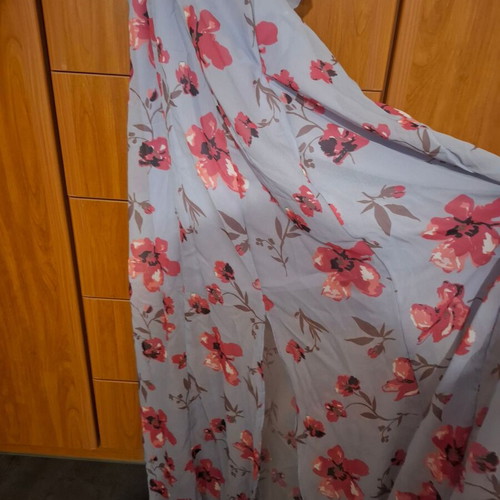 Long floral cut out maxi dress new, pink and purple