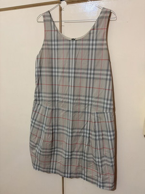 Burberry Sleeveless Check Pinafore Dress like new, beige pastel