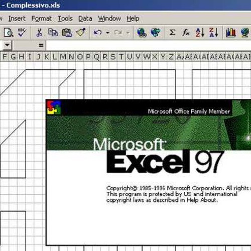 Working with Microsoft Excel 97 for Windows like new