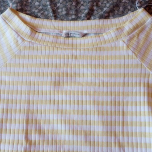 M&S Collection Women's Striped Blouse Yellow Mix New Size 44