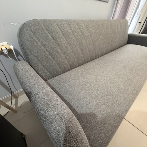 JYSK PARADIS 3-seat sofa bed, light grey