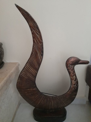 Decorative floor duck used, made of tin
