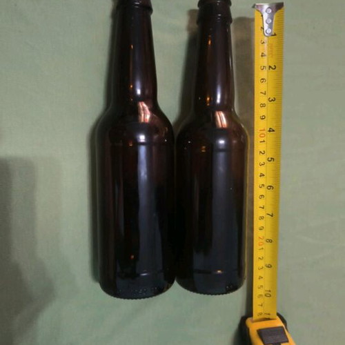 Two decorative glass bottles for painting new