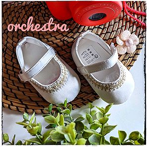 ΒΡΕΦΙΚΑ παπουτσια αγκαλιας 10 μηνων βαφτιστικά ή μη | Orchestra No 20 για μωρό βρεφος shoes baby Άσπρα