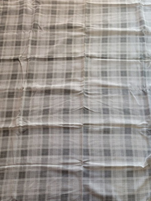 Tablecloth square grey-white, used
