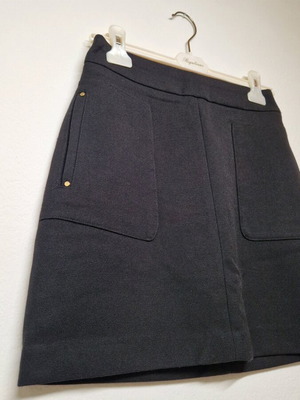 Mini Skirt H&M σαν καινούργιο, μαύρο και χρυσαφί, μέγεθος S