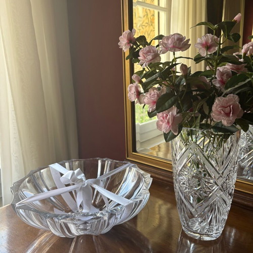 Rogaska Crystal Crystal Platter new, Bohemia, Made in Slovenia