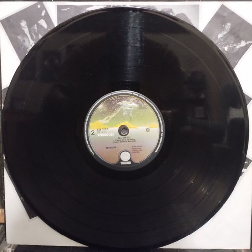Metallica Kill 'Em All LP μεταχειρισμένο, επανέκδοση 1989 με υπογραφές