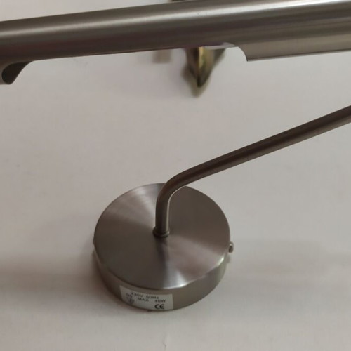 Wall light for above painting chrome matte Italian new