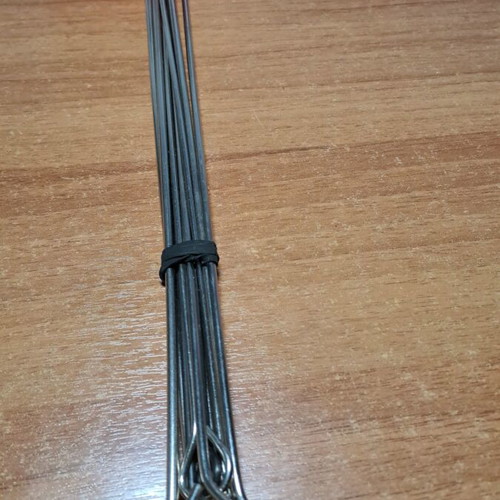 Stainless steel skewers for souvlaki used, set of 10