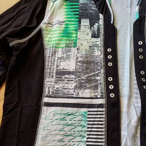 Jersey jacket like new, multicolor, size L