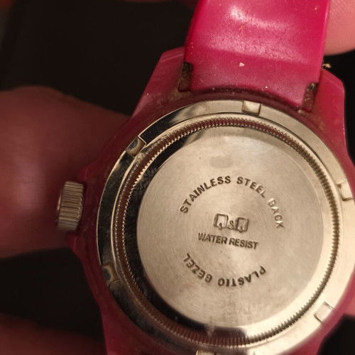 Children's watch used, red color