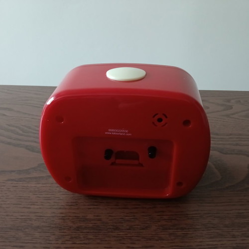 Kikkerland Retro Table Clock Alarm Red vintage style like new