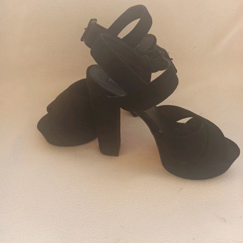 Migato high-heeled sandals used, size 38, black
