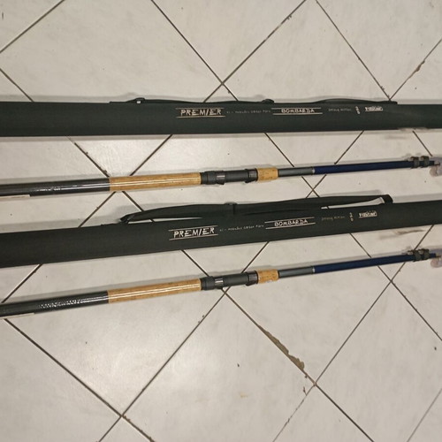 Fishing rods Premier Filstar Bombarda strong weight 4.50m new with case set of 2