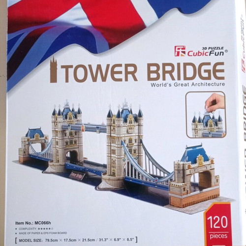 3D puzzle Tower Bridge used, 120 pieces