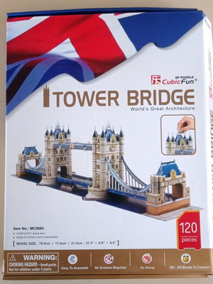 3D puzzle Tower Bridge used, 120 pieces