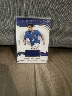 Warren Zaïre-Emery Panini Immaculate κάρτα με ύφασμα 26/40