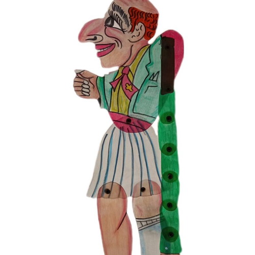 Karagiozis Protopalikaro handmade figure like new