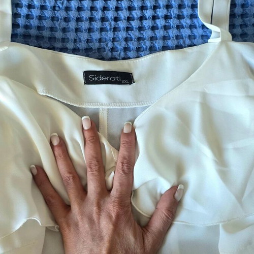 White airy top Siderati size XXL