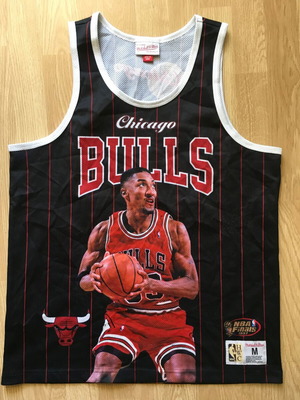 Mitchell & Ness Chicago Bulls Pippen 97 Finals Black Basketball Jersey used
