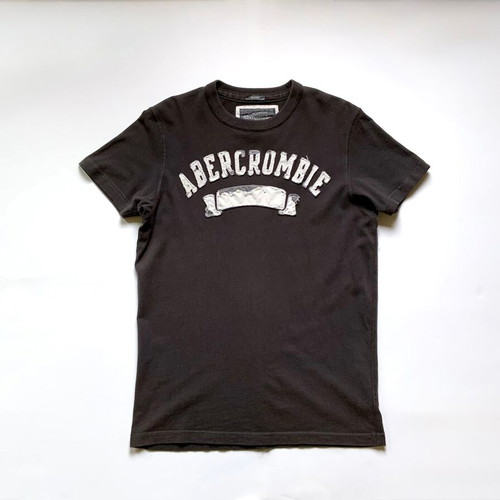 Abercrombie & Fitch Men's Muscle Fit T-shirt used, brown, size S