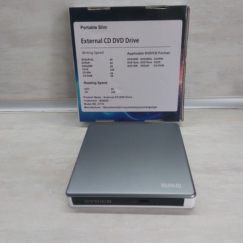 BUNUD CT10 External CD/DVD Drive 5-in-1 USB 3.0 & Type-C Hub