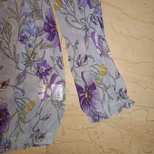 Benetton blouse gray-purple, new, size M to L